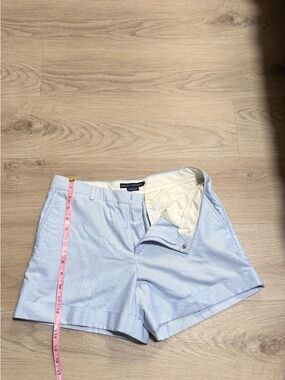 Ralph Lauren Pale Blue Tailored Cotton Shorts
